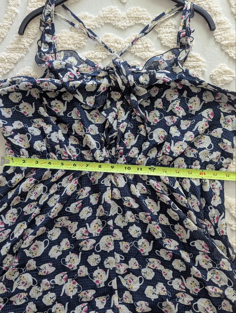 Disney Lauren Conrad Chiffon Alice In Wonderland Mad Hatter Tea Party Dress XXL - Picture 8 of 12